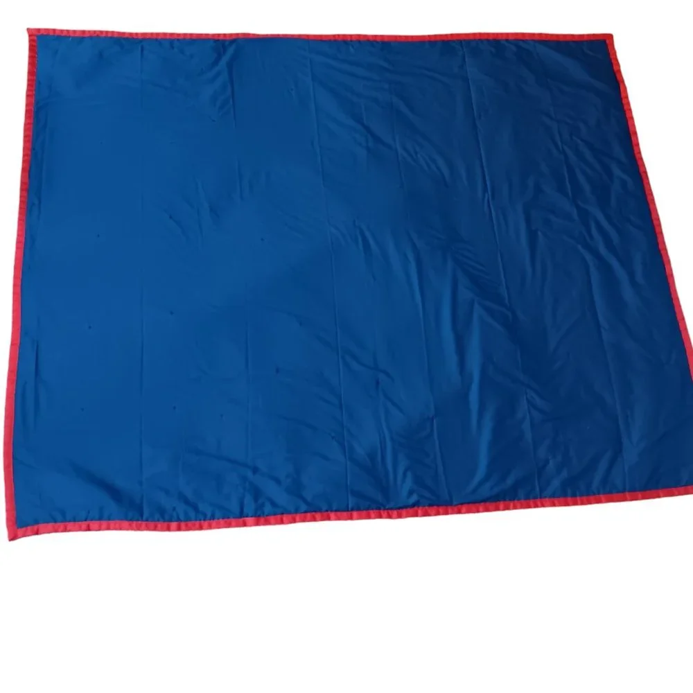 Handmade Batman Quilt Blanket Red Blue Grey Reversible